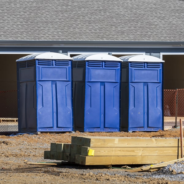 what is the expected delivery and pickup timeframe for the porta potties in Providence Forge Virginia